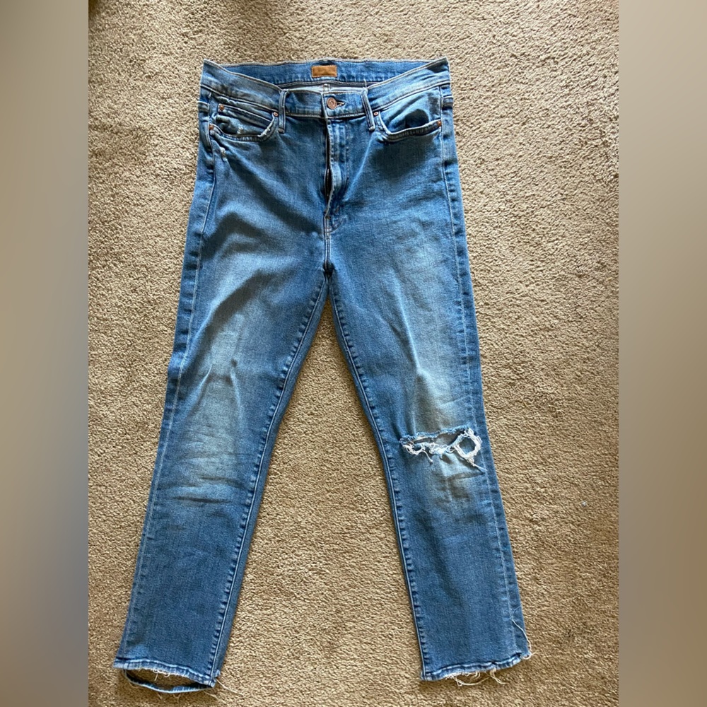 SIZE 31 MOTHER JEANS HIGH WAISTED RASCAL ANKLE